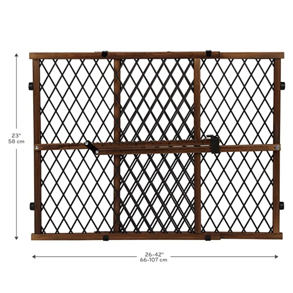 Evenflo Position and Lock Tall Wooden Gate - Farmhouse Collection - NEW OPEN BOX